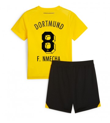 Borussia Dortmund Felix Nmecha #8 Hemmakläder Barn 2023-24 Kortärmad (+ Korta byxor)